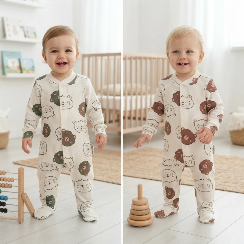 HAYVAN BASKILI BEBEK TULUMU 1-3-6 AY