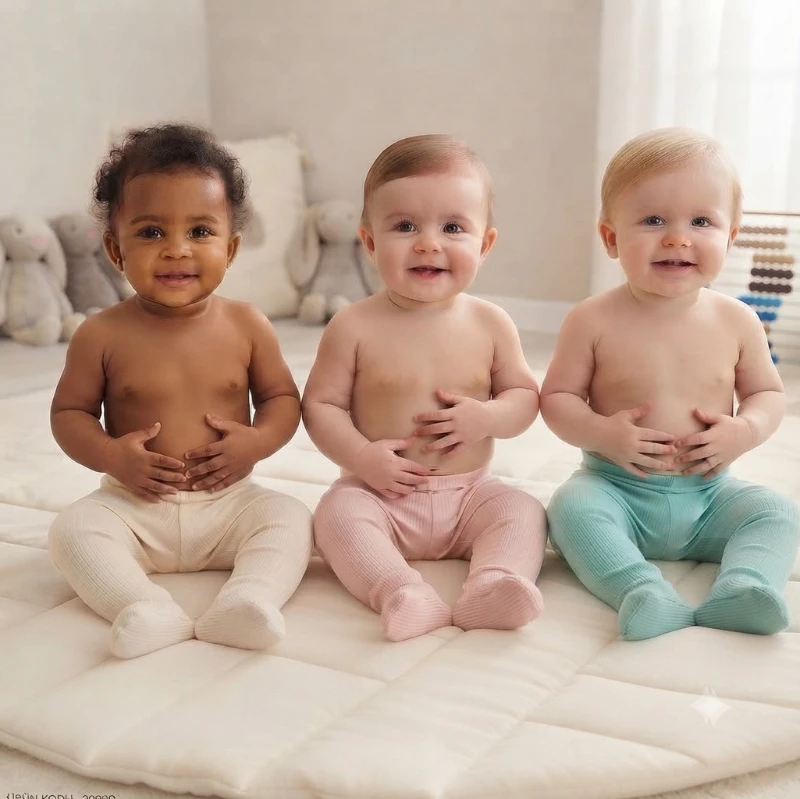 3 ADET PATİKLİ TEK ALT PİJAMA 03 ay 